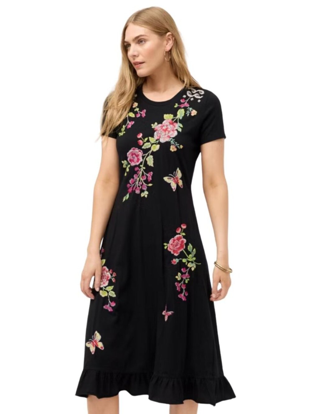 Maddy Handkerchief Hem Knit Dress XS